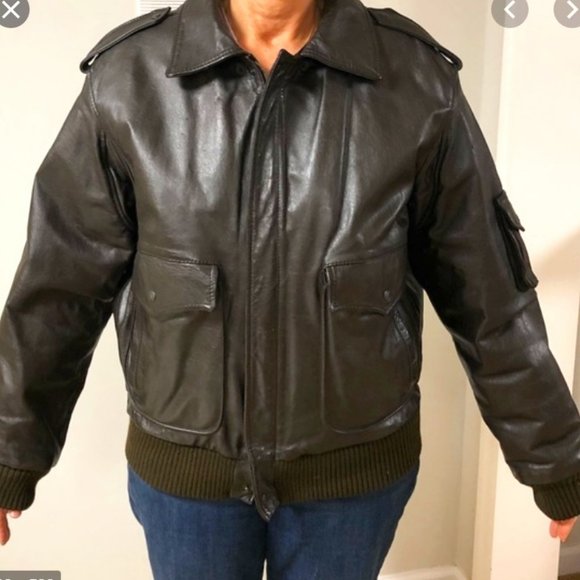 American Express Other - American Express Vintage Genuine Leather Bomber